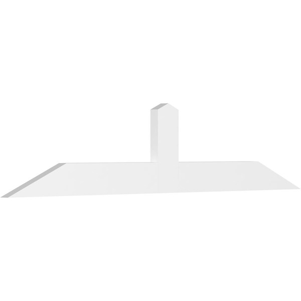 Ekena Millwork Portland Architectural Grade PVC Gable Bracket, 84"W x 17 1/2"H x 2"D x 6"F, 5/12 Pitch GBP084X18X0206POR00 - main